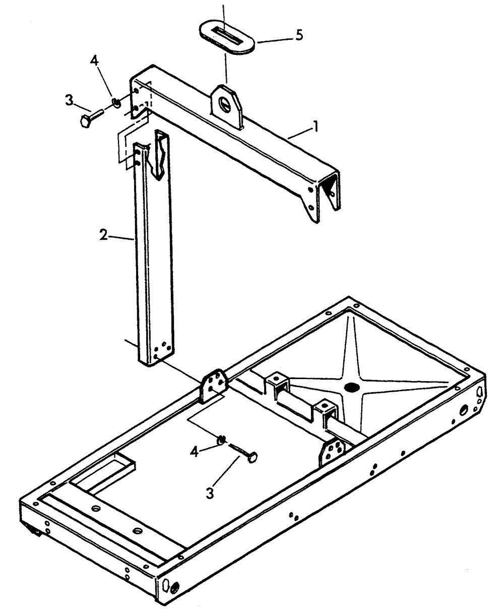 Center Lift Diagram and Parts List for 9573-2  Generac Generator