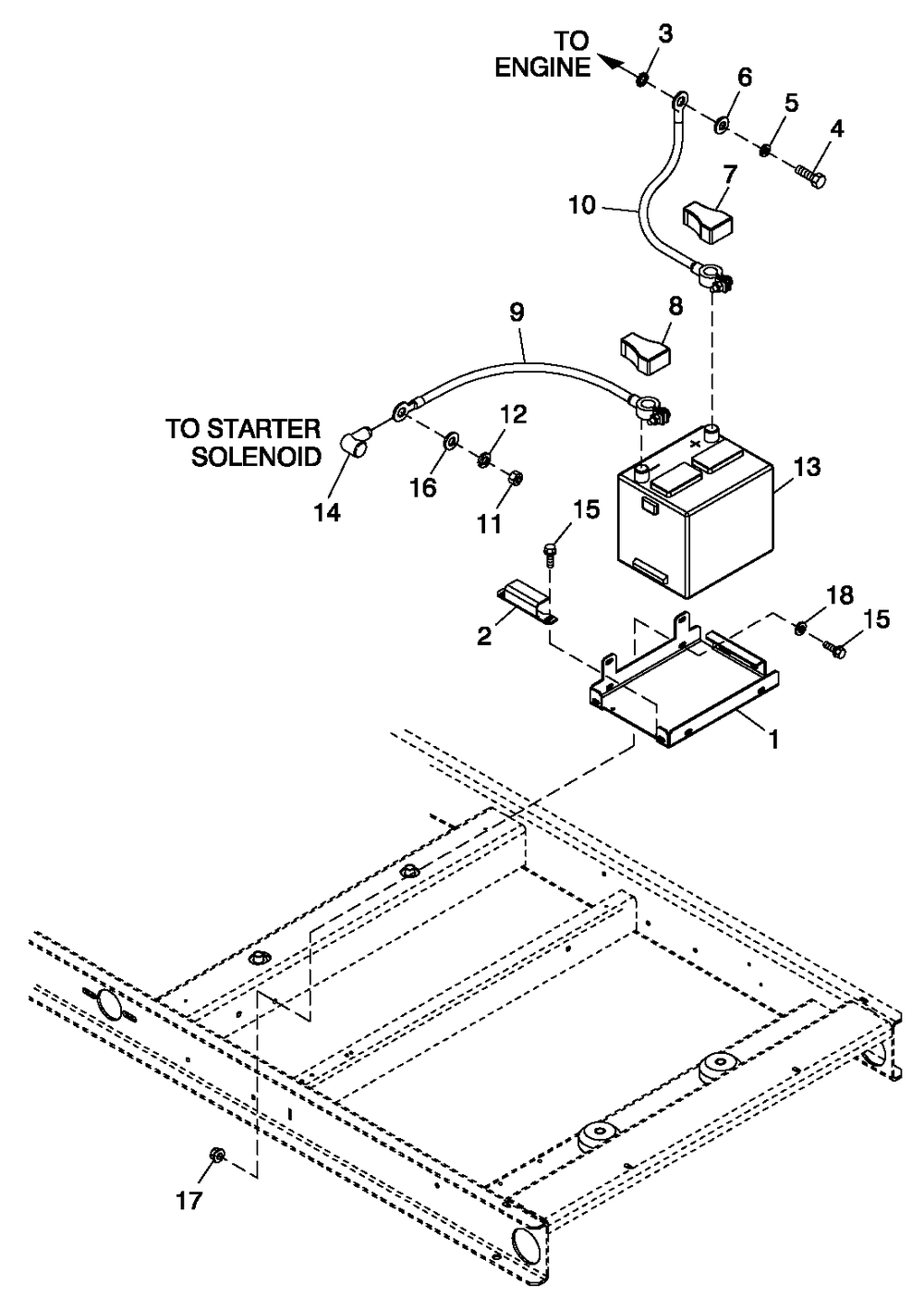 Battery 60kw C2 Diagram and Parts List for 0056090 (5246790)(2008) Generac Generator