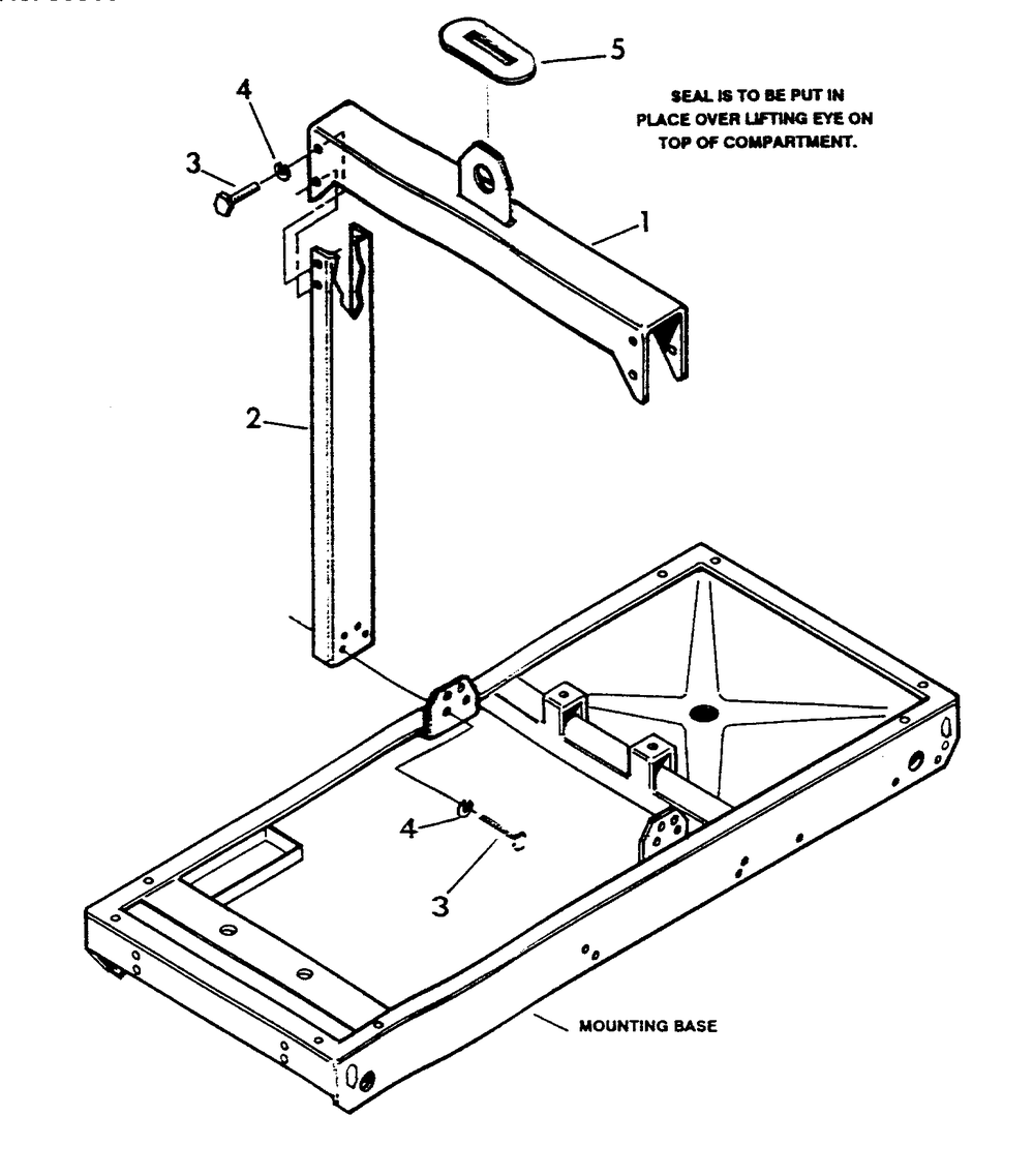 Center Lift Diagram and Parts List for 9690-0  Generac Generator