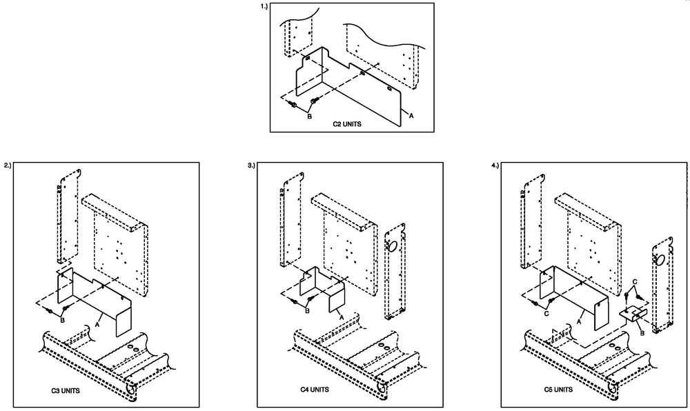C4 Cb Connection Box Shielding C2/C4 Diagram and Parts List for 0052631 (4442921 - 4788029)(2007) Generac Generator