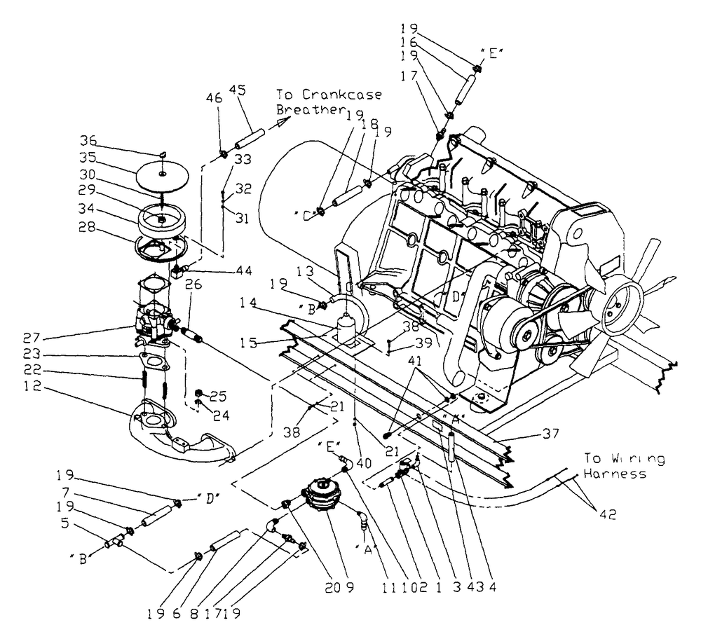 Lp Liquid Withdrawal Carburetor Diagram and Parts List for 0756-0  Generac Generator