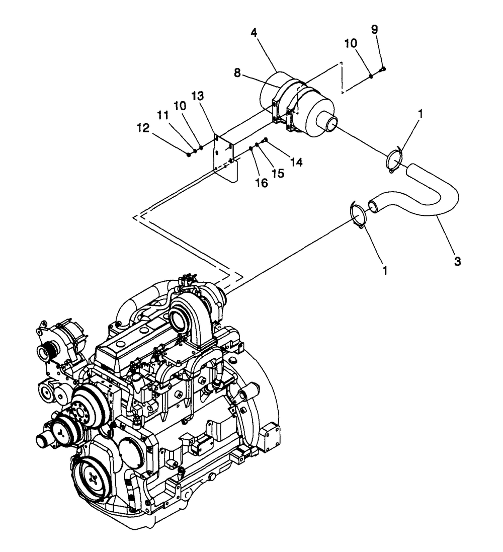 Air Cleaner Diagram and Parts List for 4360-1  Generac Generator