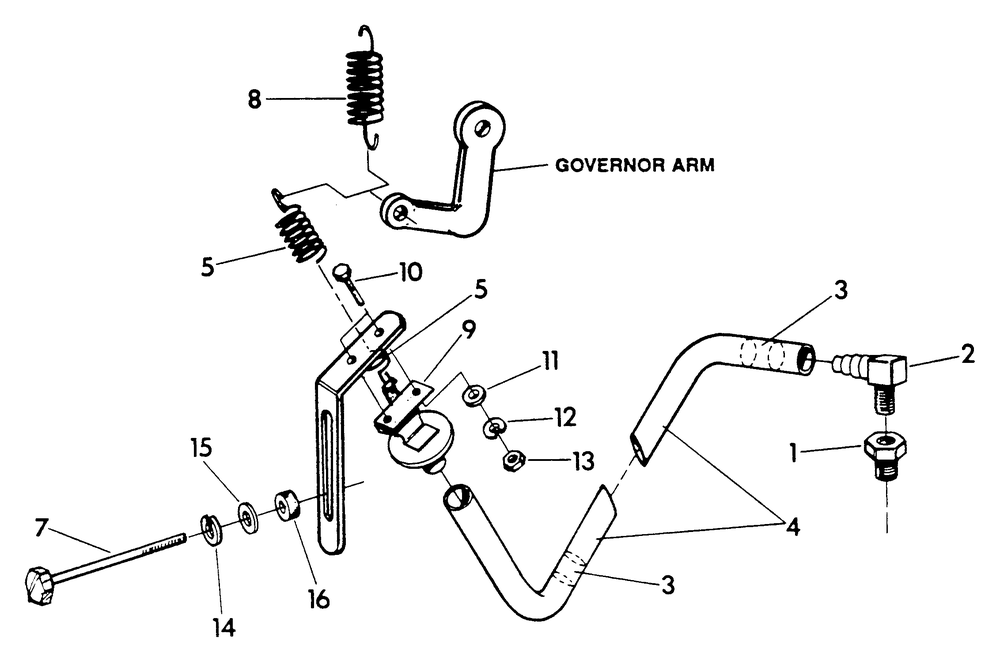 Vacuum Dashpot Diagram and Parts List for 9300-2  Generac Generator
