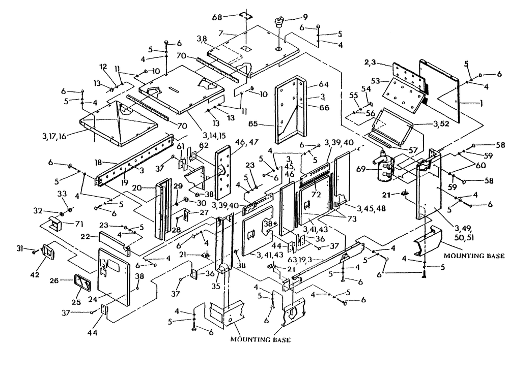 Compartment Diagram and Parts List for 9336-5  Generac Generator
