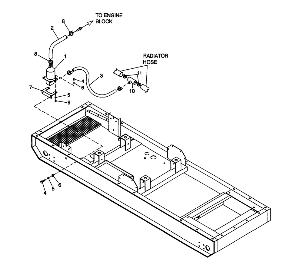 Block Heater Diagram and Parts List for 4363-1  Generac Generator