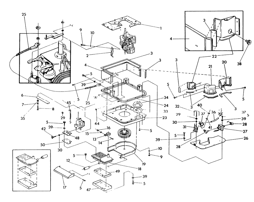 Engine Sheet Metal Diagram and Parts List for 9629-0  Generac Generator