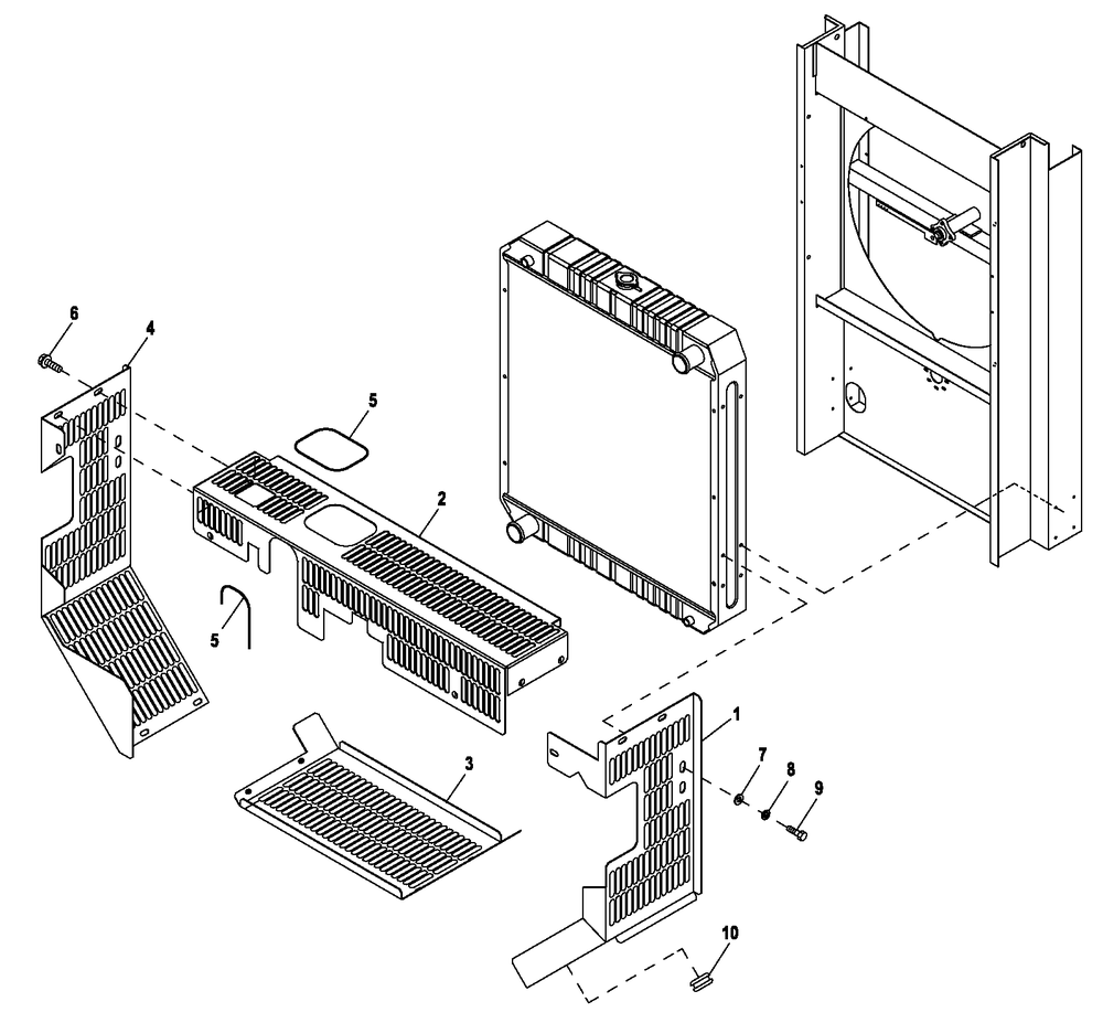 Lvl 1 Guard 5.4/6.8l C5 Diagram and Parts List for QT08054ANSNA (5981037 - 5981038)(2010) Generac Generator