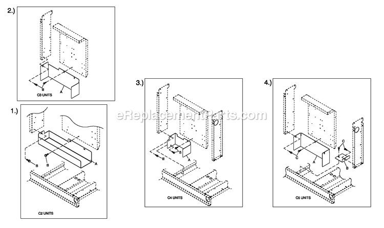 C4 Cb Connection Box Shielding C2/C4 Diagram and Parts List for QT06030KNAN (4939531)(2008) Generac Generator