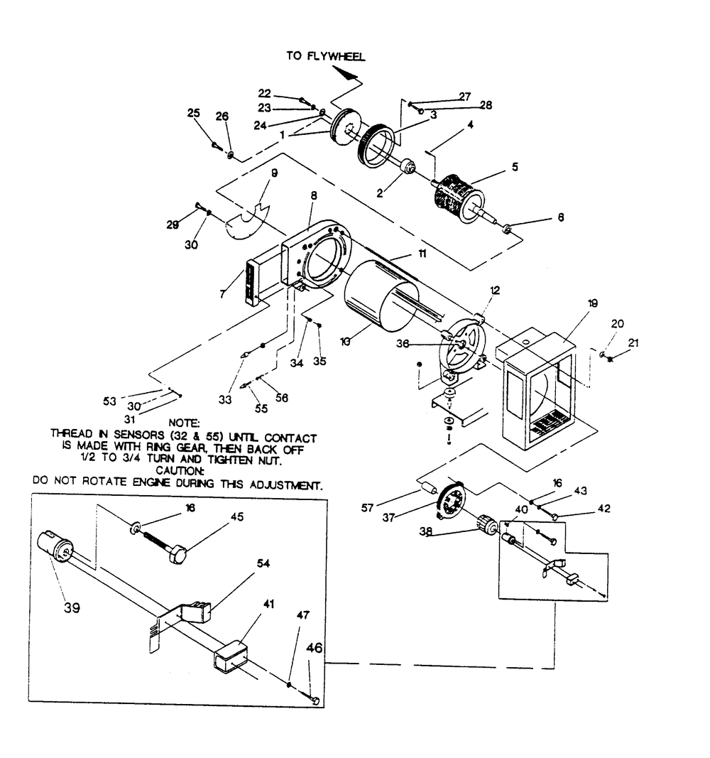 Ac Generator Diagram and Parts List for 9657-3  Generac Generator