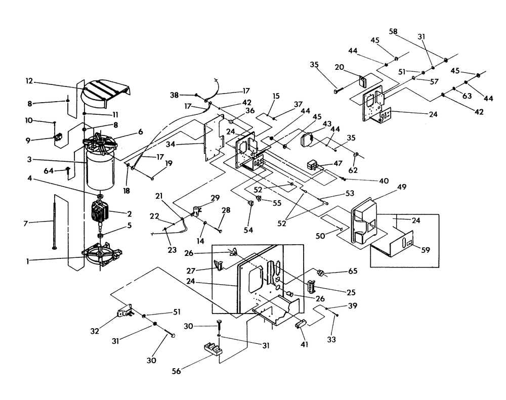 Alternator And Control Panel Diagram and Parts List for 9843-0  Generac Generator