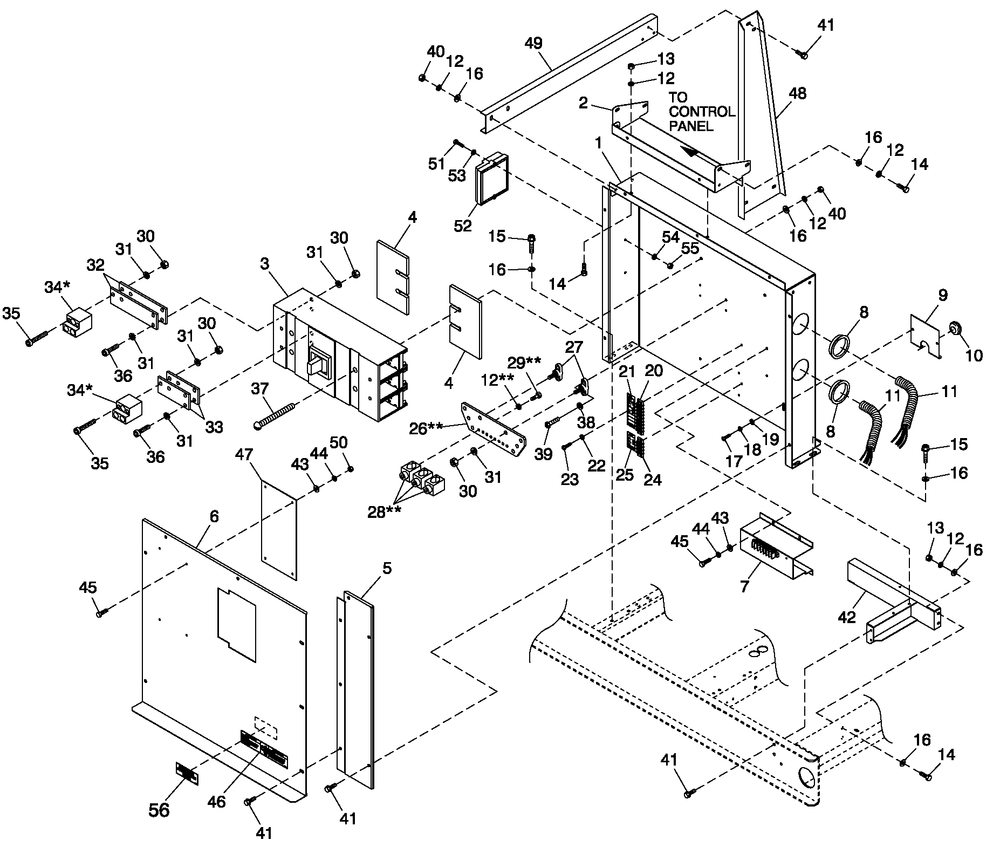 Control Panel C5 H-100 Lmd 6.8l 150kw A Volt . Cpl Diagram and Parts List for QT15068ANSN (4294860 - 4348804)(2006) Generac Generator