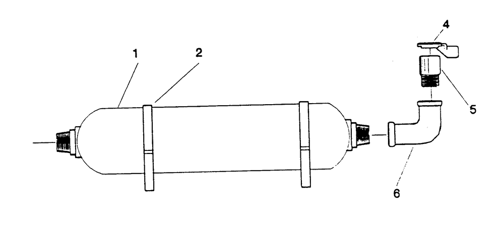 Muffler Diagram and Parts List for 9604-1  Generac Generator