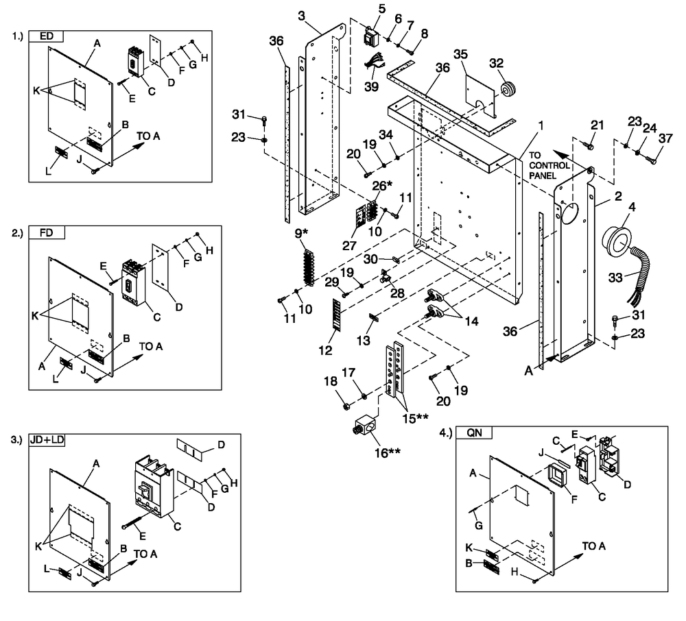 Cpl C2 And C4 Flex Hsb Diagram and Parts List for 0052260 (0005V08705)(2005) Generac Generator