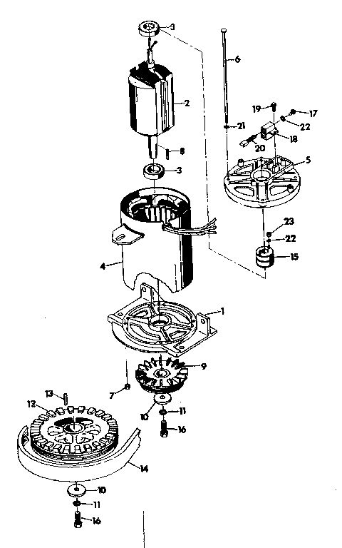 Alternator Diagram and Parts List for 6246-1  Generac Generator