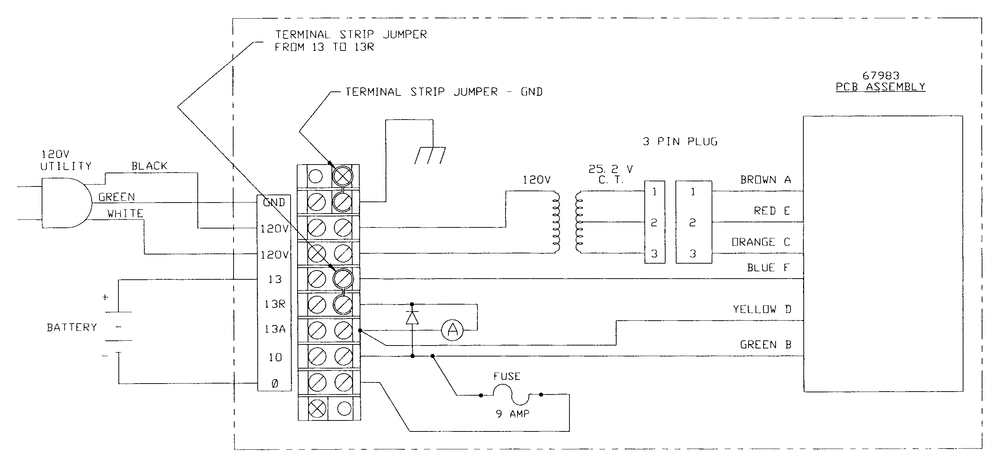 Wiring Diagram - Battery Charger Diagram and Parts List for 4063-0  Generac Generator