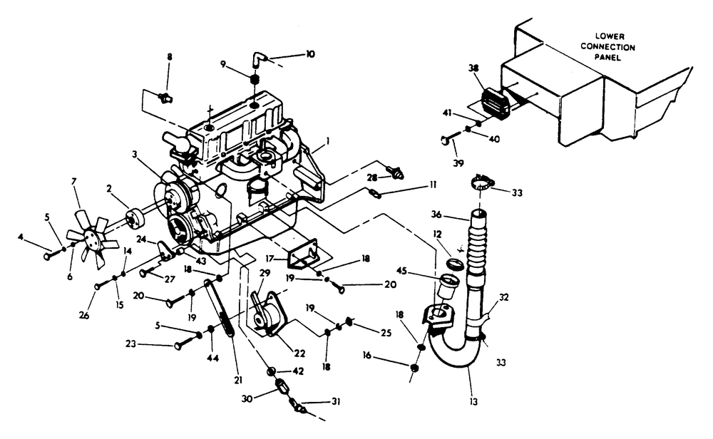 3.0 Liter Engine Parts (Part 1) Diagram and Parts List for 9604-1  Generac Generator