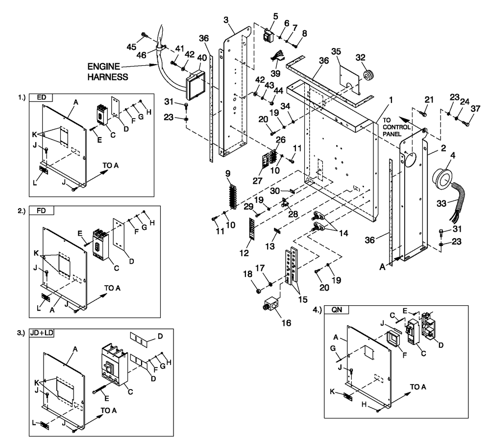 Cpl C2 And C4 Flex Hsb Diagram and Parts List for 0052600 (4362767 - 4399223)(2006) Generac Generator