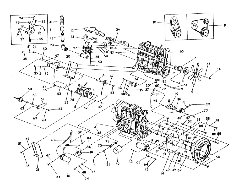 Engine Parts Diagram and Parts List for 0591-1  Generac Generator