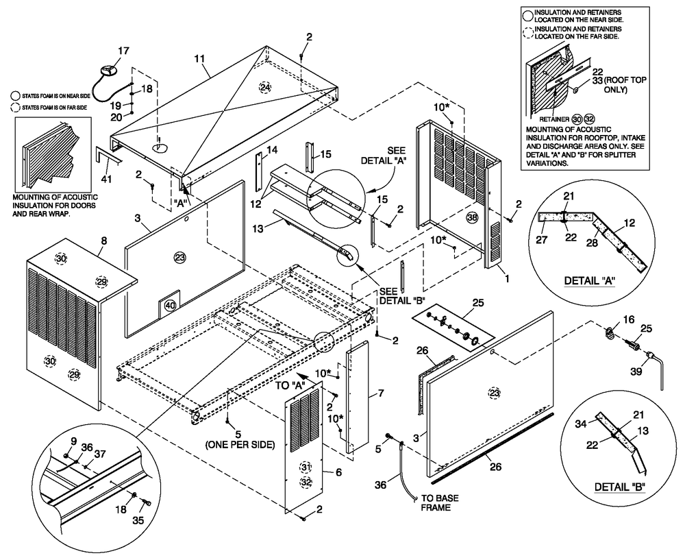 Enclosure C2 Diagram and Parts List for 0053880 (484073)(2014) Generac Generator