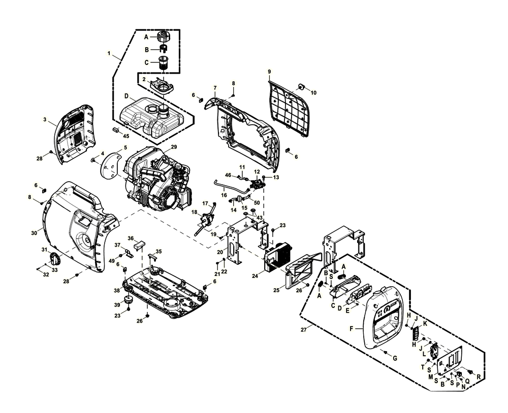 Fig-0 Diagram and Parts List for G0068660  Generac Generator