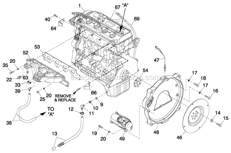 Eng Common Parts 2.4l G2 Diagram and Parts List for QT02524GNANA (7056379)(2012) Generac Generator