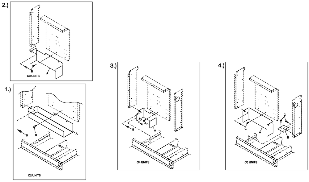 C4 Cb Connection Box Shielding C2/C4 Diagram and Parts List for QT02524ANANA (4911910)(2007) Generac Generator