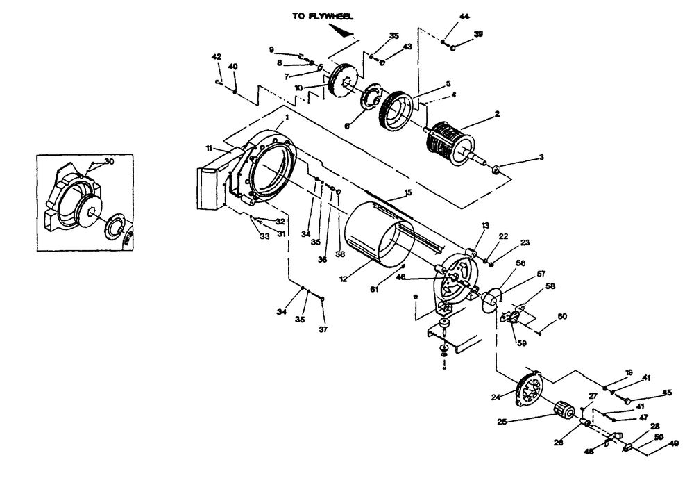 Generator Diagram and Parts List for 9399-2  Generac Generator