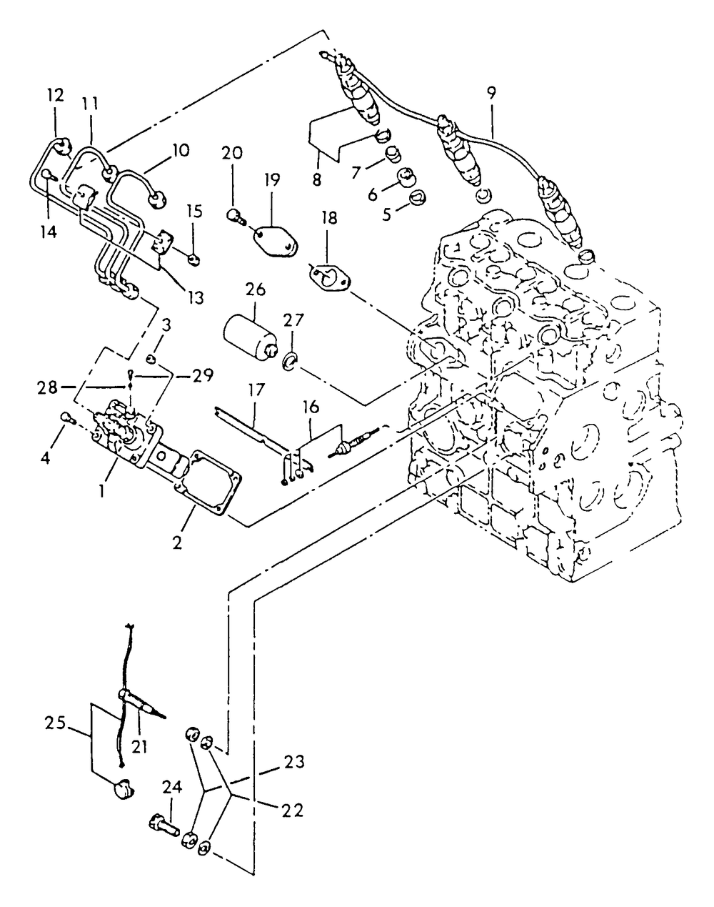Injector Pump Diagram and Parts List for 9410-0 (Np80d)(Rv Gen) Generac Generator