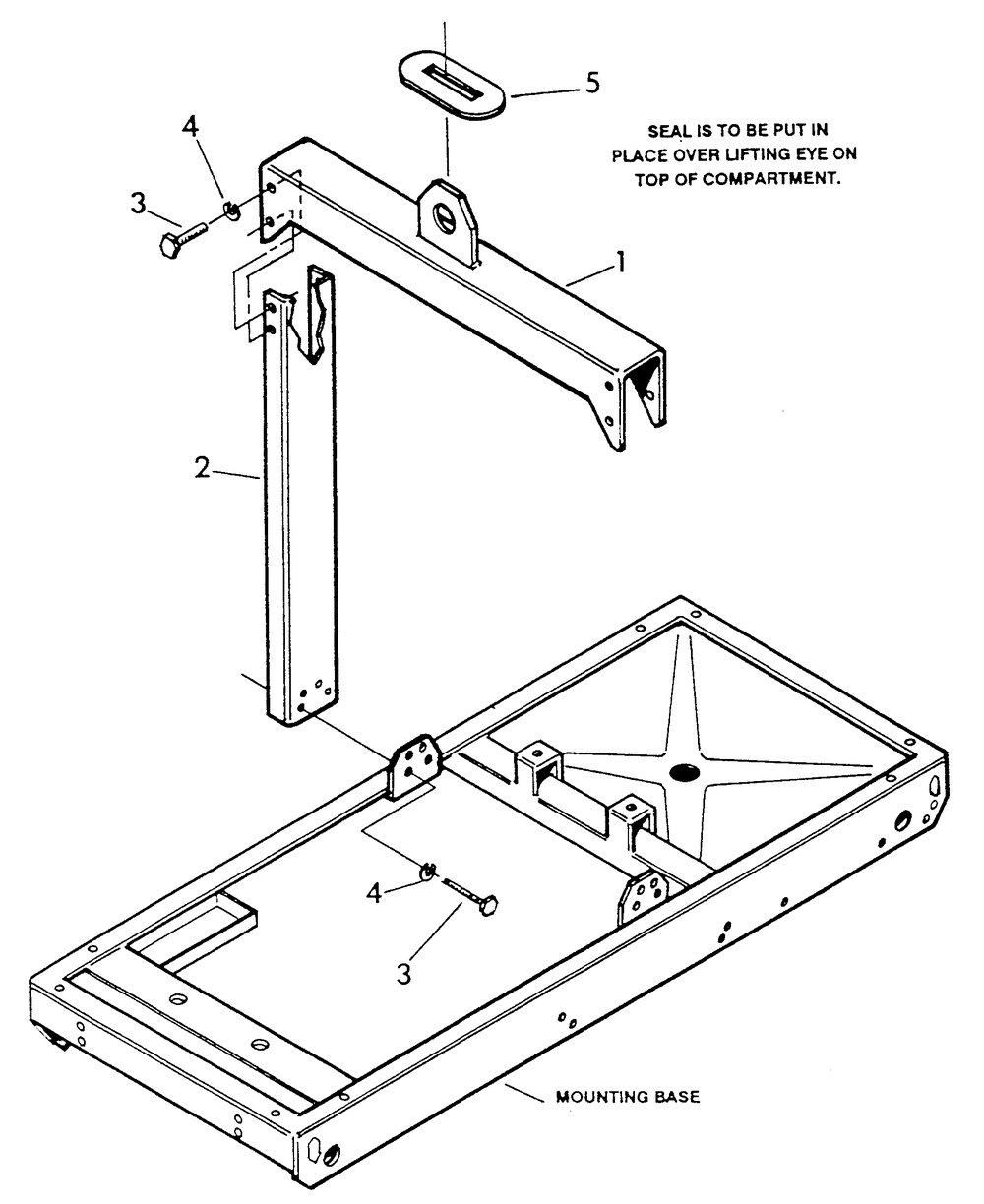 Center Lift Diagram and Parts List for 9467-0  Generac Generator