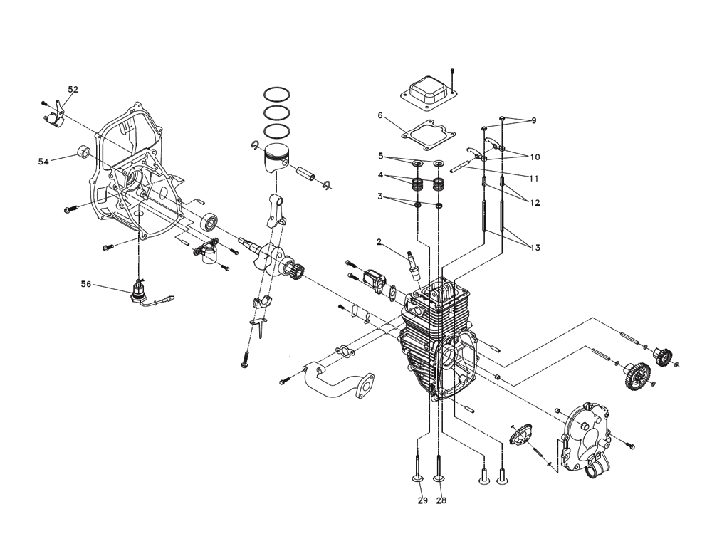 Fig-0 Diagram and Parts List for 0K2092PMNL 0K2092 Generac Generator