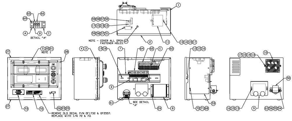 H Panel 2a Battery Charger Diagram and Parts List for QT08054AVSN (4368776 - 4508832)(2006) Generac Generator