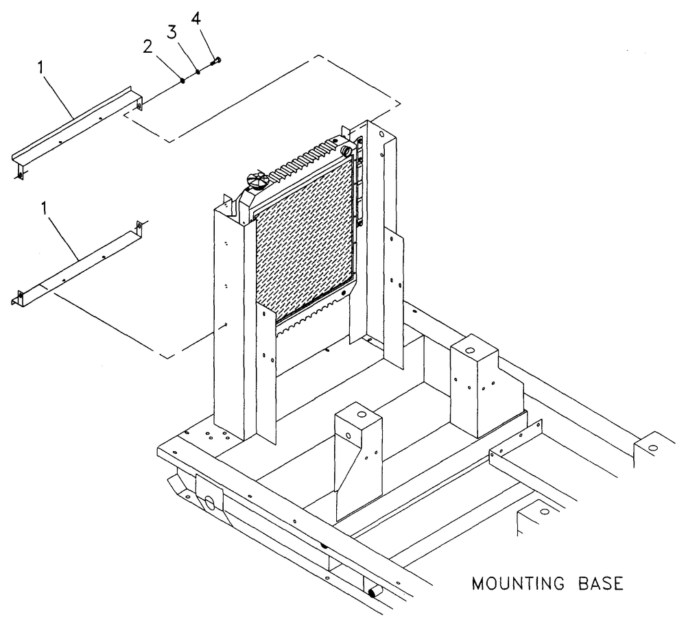 Air Outlet Diagram and Parts List for 4588-0  Generac Generator