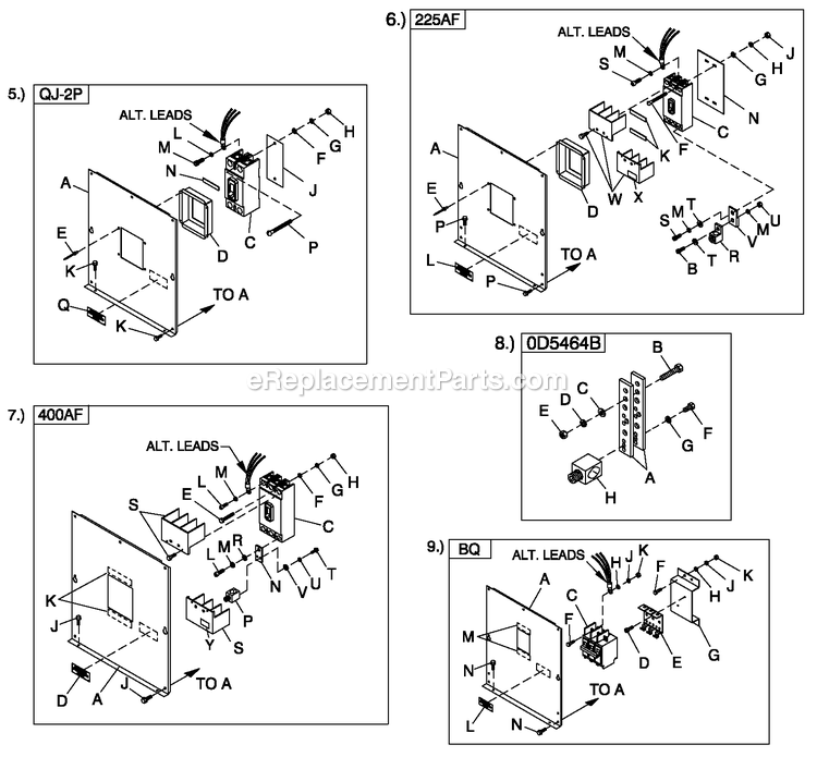 Cpl C2 And C4 Flex Hsb (2) Diagram and Parts List for QT04524GNSN (4795891)(2007) Generac Generator