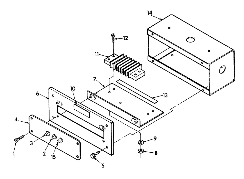 Annunciator Panel Diagram and Parts List for 9445-0  Generac Generator