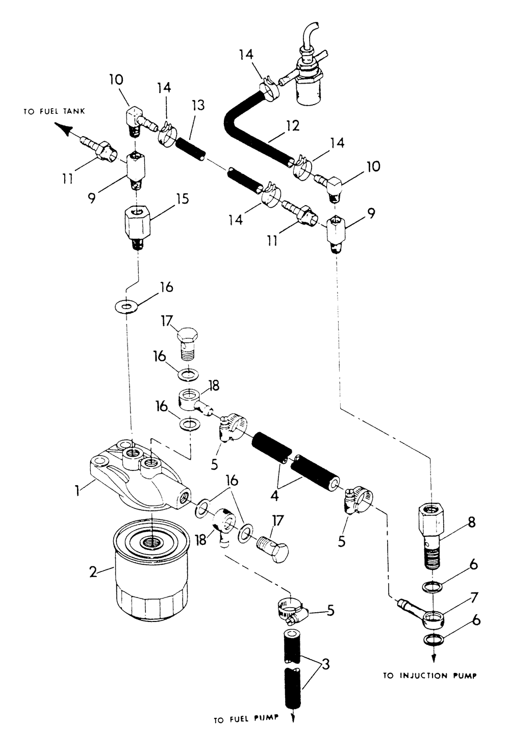 Fuel Supply Diagram and Parts List for 9343-0  Generac Generator