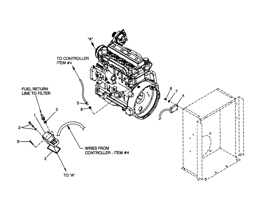 Electronic Governor Diagram and Parts List for 4060-0  Generac Generator