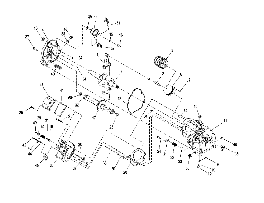 Block assy Diagram and Parts List for XG4000-5778-0  Generac Generator