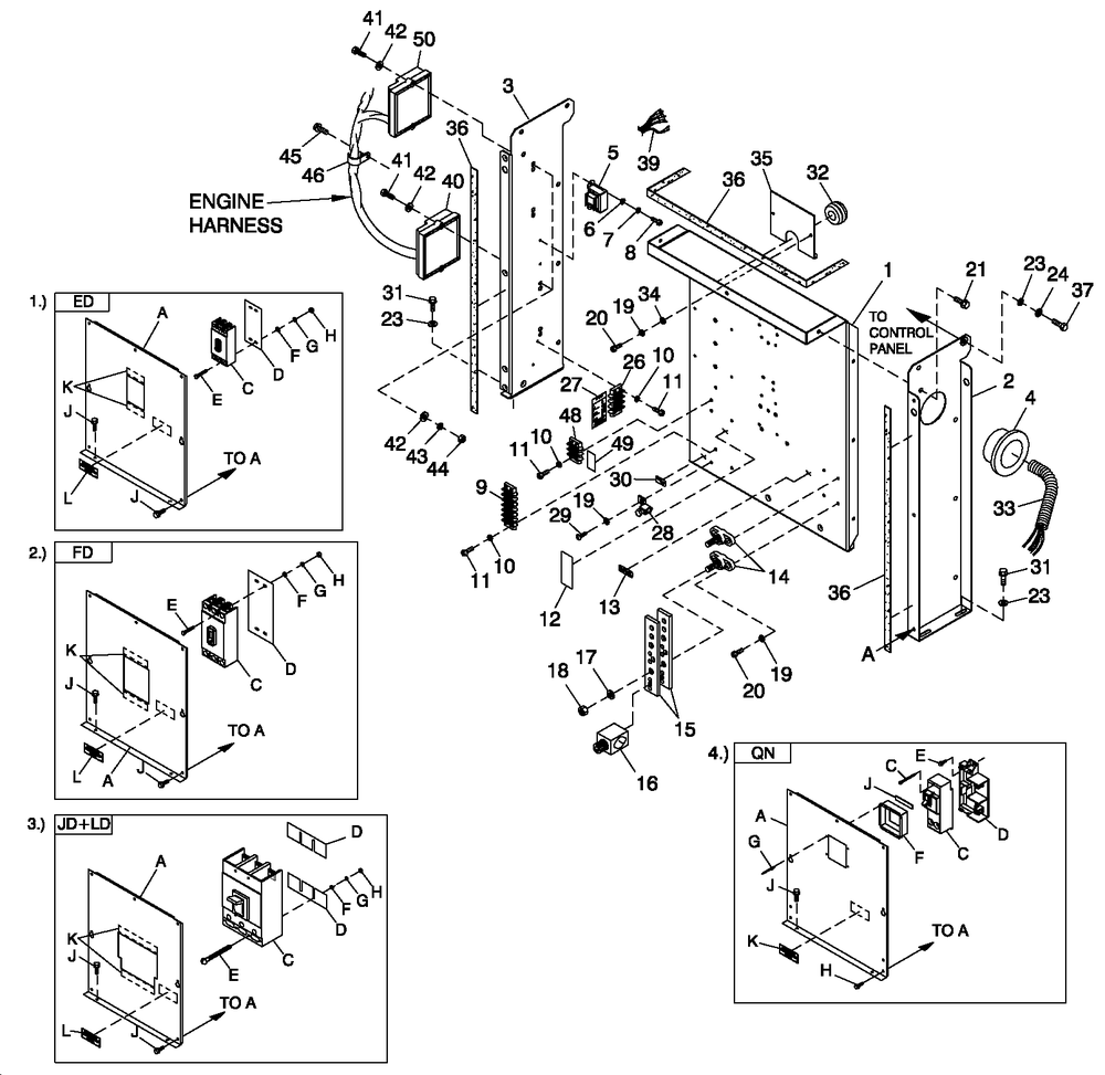 Cpl C2 And C4 Flex Hsb Diagram and Parts List for ET04842ANAY (5882868)(2010) Generac Generator