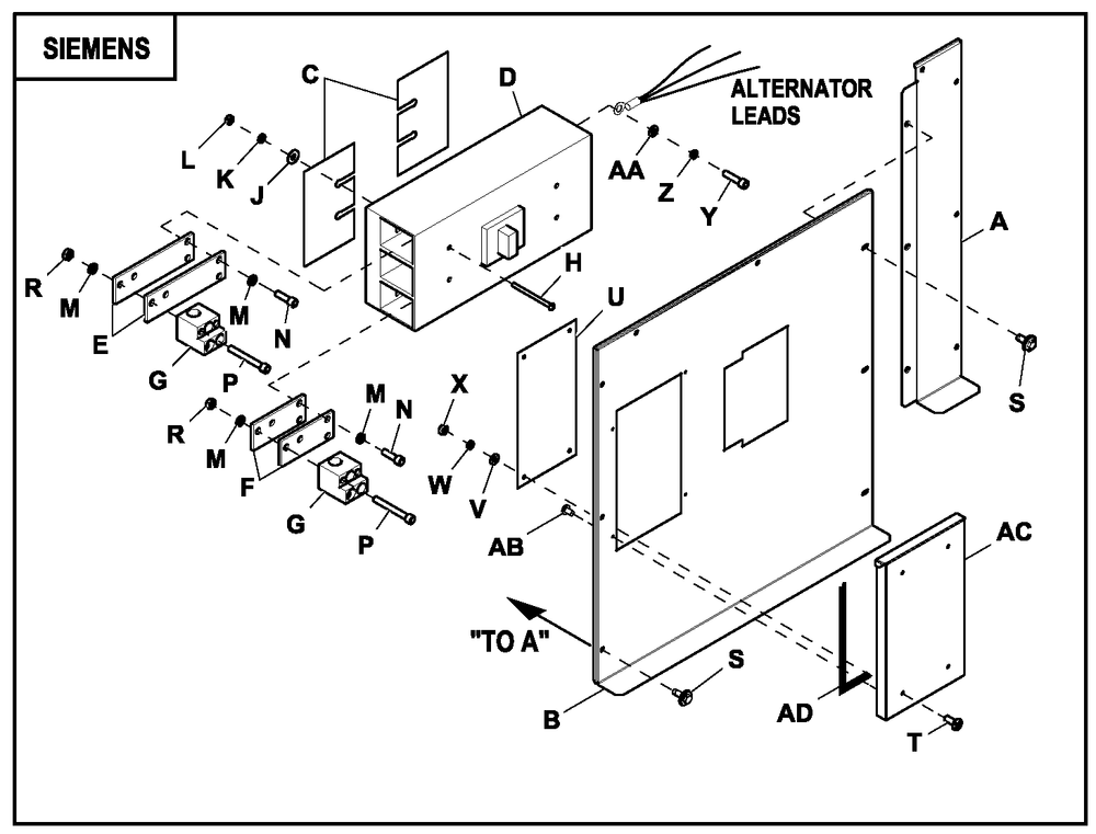 Ev Conbox 150kw 1ph C5 Nexus 2 Diagram and Parts List for ET10068GVAC (6736177 - 9116450)(2014) Generac Generator