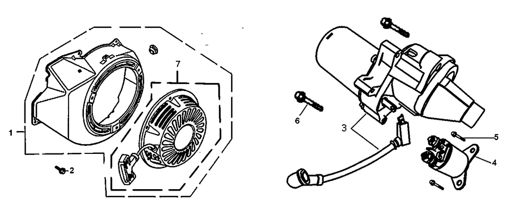 Starter Diagram and Parts List for 0060371 (6700464A - 6929693A)(2011) Generac Generator