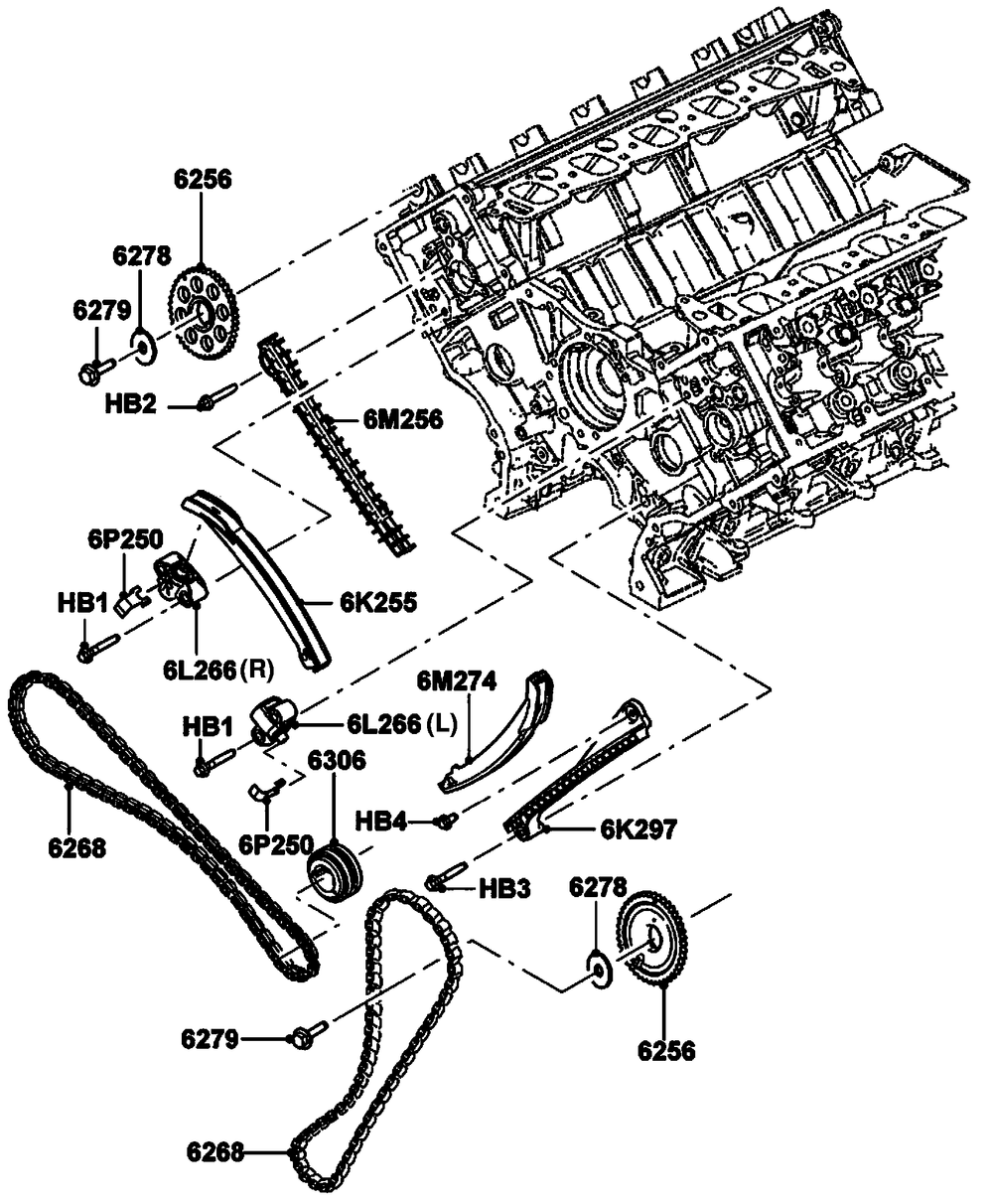 Gas Engine Timing Gears Diagram and Parts List for ET07068ANAN (5713896 - 5713897)(2009) Generac Generator