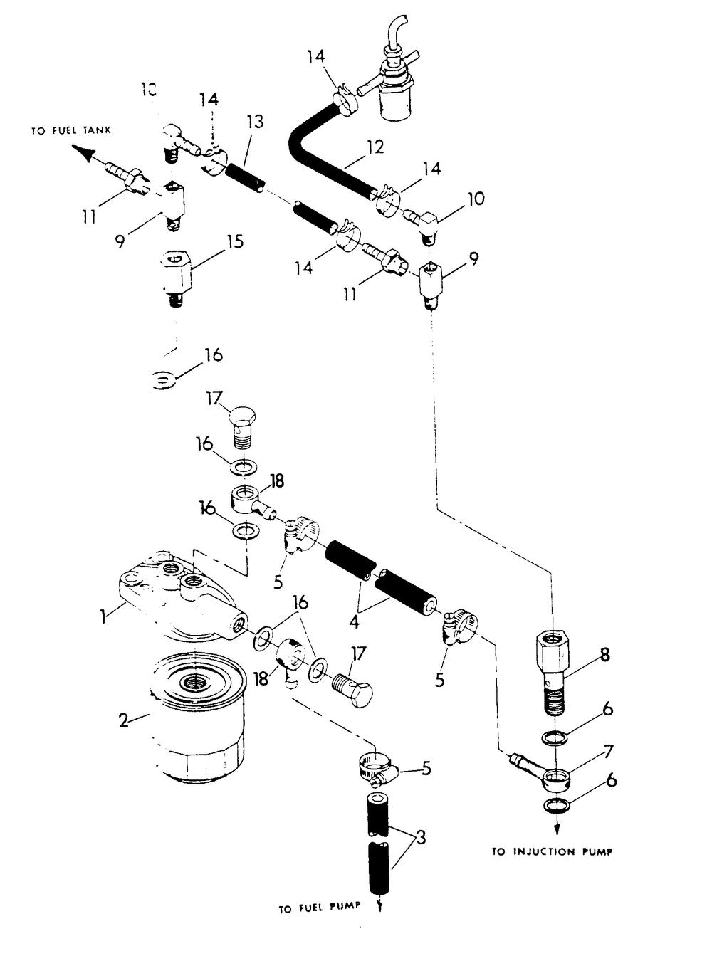 Fuel Supply Diagram and Parts List for 9510-0  Generac Generator