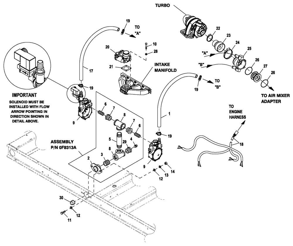 Engine Common Parts 2.4l G2 Turbo 60k 2 Diagram and Parts List for ET06024KNSX (5959464 - 6152116)(2010) Generac Generator