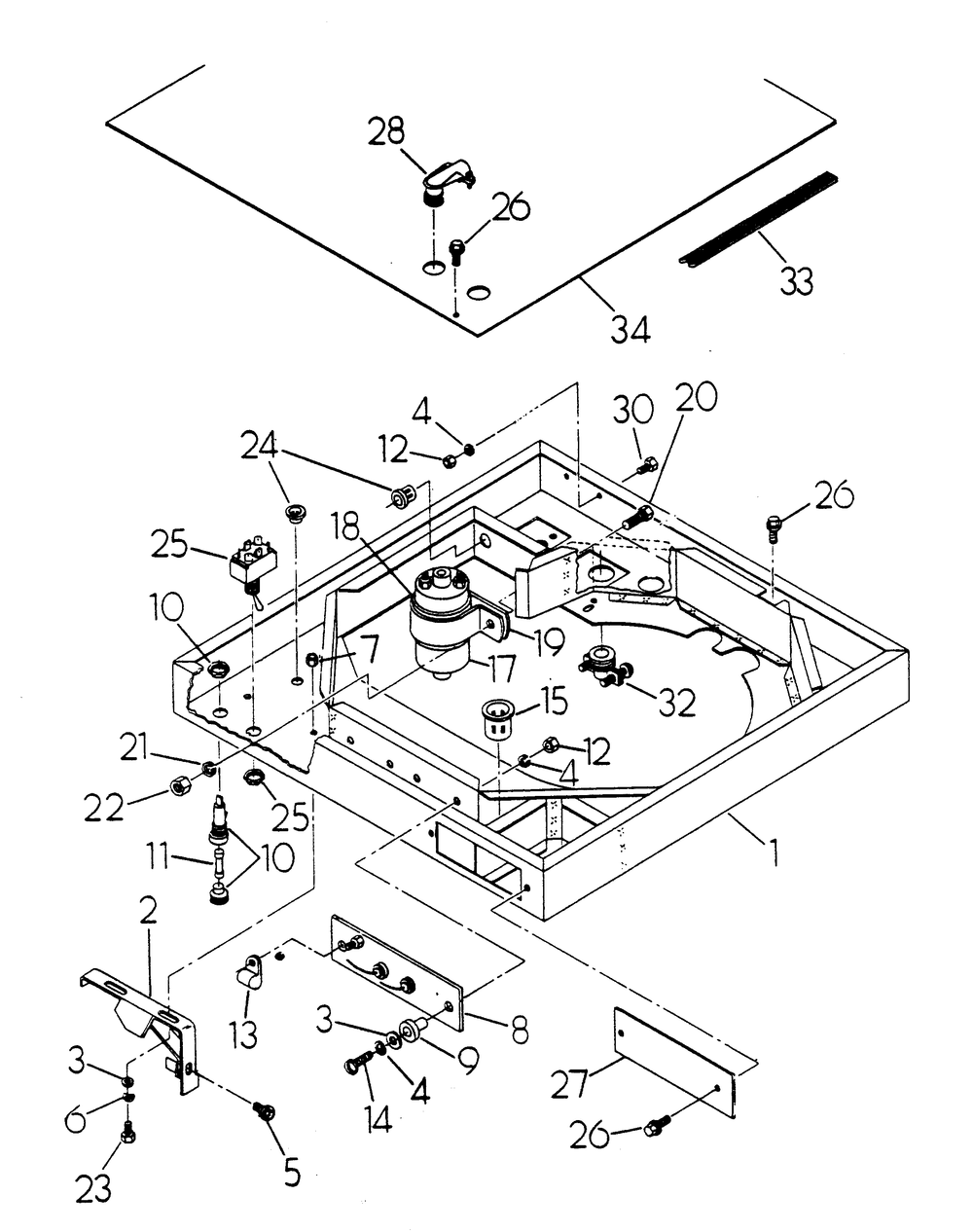 Blower Shroud Diagram and Parts List for 6159-1  Generac Generator
