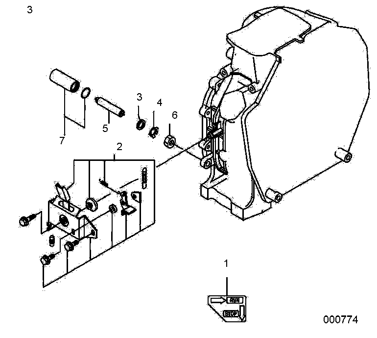 Speed Control Device Diagram and Parts List for 0068640 (9865295 - 9878373)(2015) Generac Generator