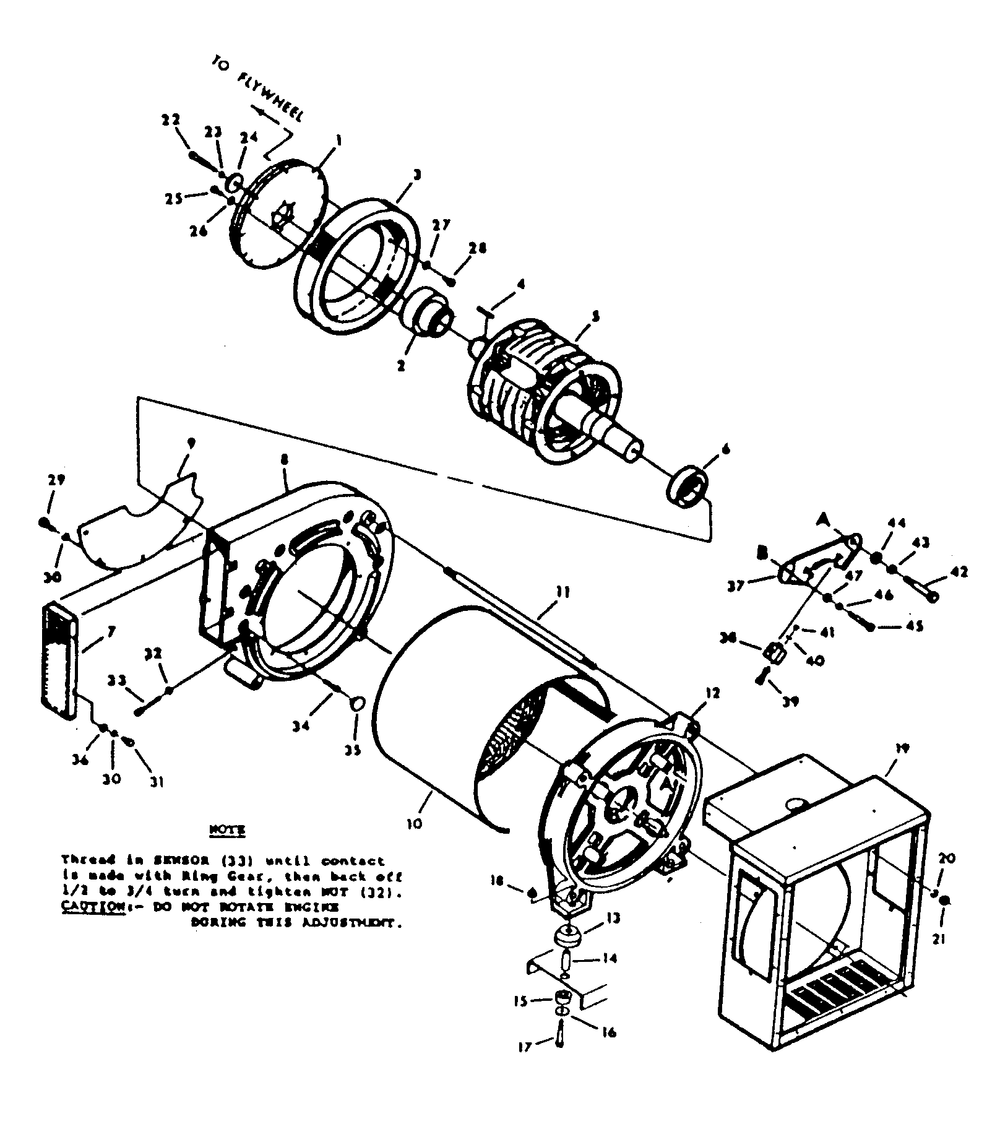 Generator Diagram and Parts List for 9303-2  Generac Generator