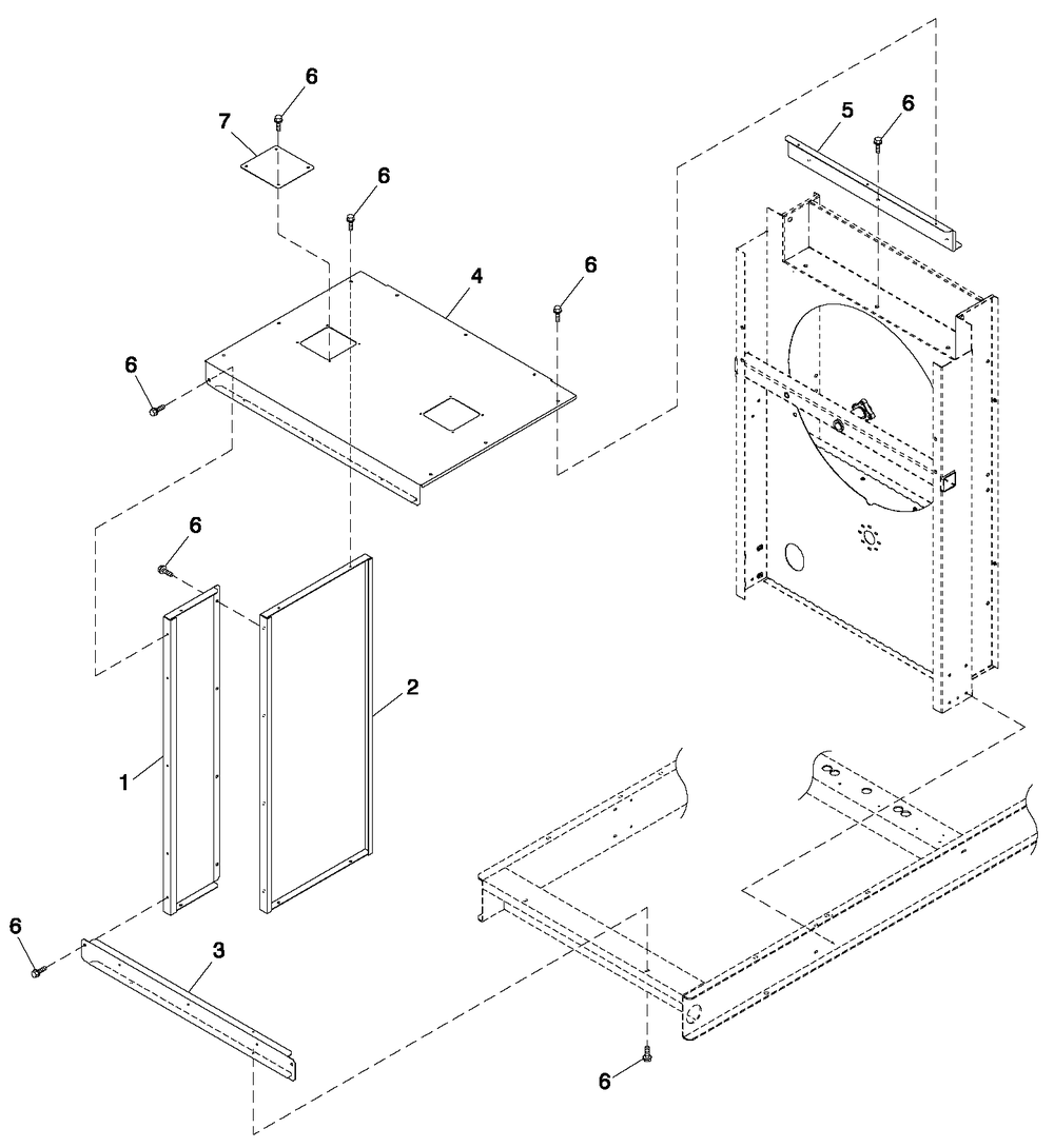 C5cooling System Fan Drive Diagram and Parts List for BT10068AVSN (3407V24645)(2007) Generac Generator