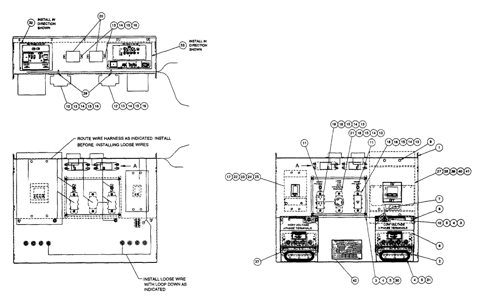 Receptacle Panel Diagram and Parts List for 4365-1  Generac Generator