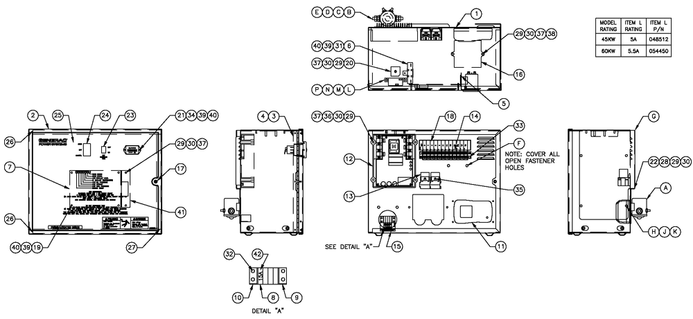 R-200b 3600 Rpm 2.4l Diagram and Parts List for QT06024AVSN (5364471 - 5369398)(2009) Generac Generator