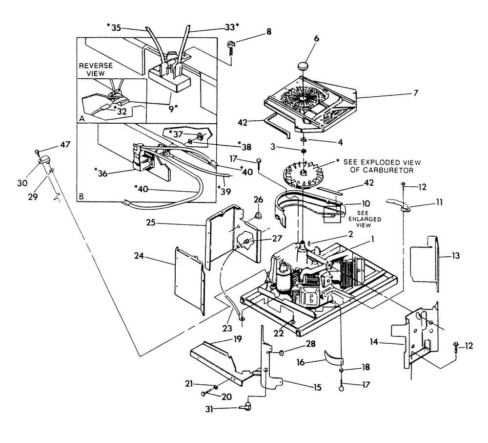 Engine Enclosure Diagram and Parts List for 9067-9  Generac Generator